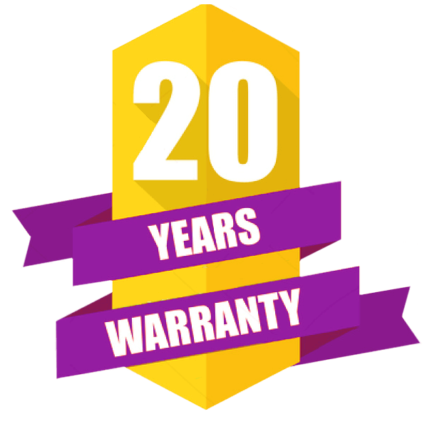20 years warranty