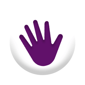 High Five Circle Icon