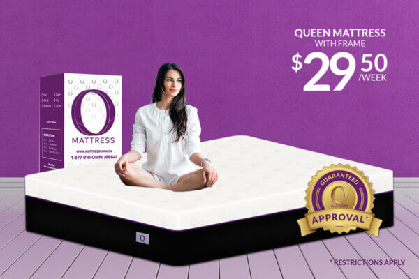 Queen "O" Mattress-Platinum with Frame