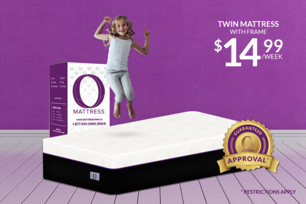 Twin "O" Mattress-Platinum with Frame